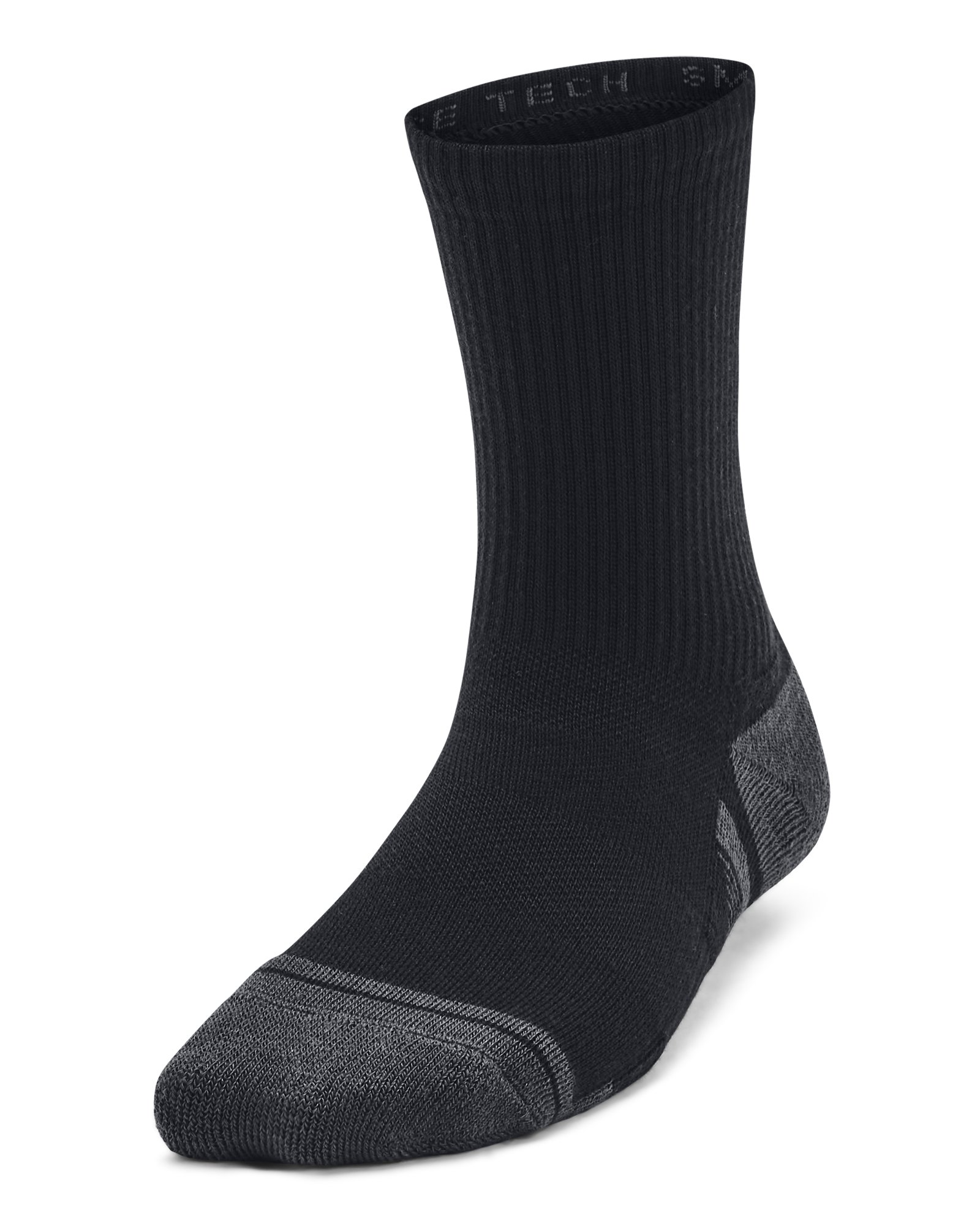 UA Performance Tech Kids' 3-Pack Crew Socks 8