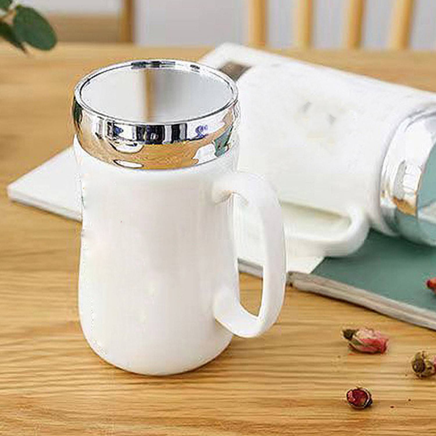 16oz Ceramic Coffee Mug w/ Mirror Lid 7