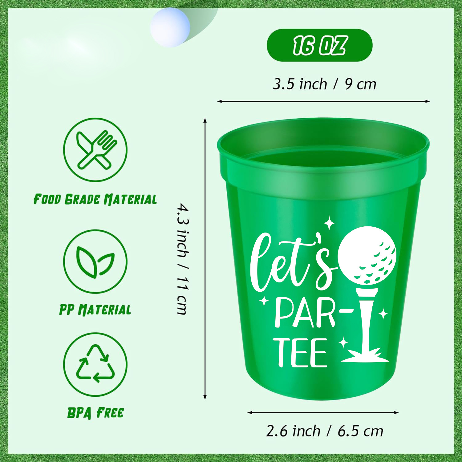 16 oz Reusable Plastic Stadium Cups 2