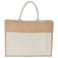 Jute Shopper Tote with Recycled Cotton Pocket, custom tote bag with logo imprint 10
