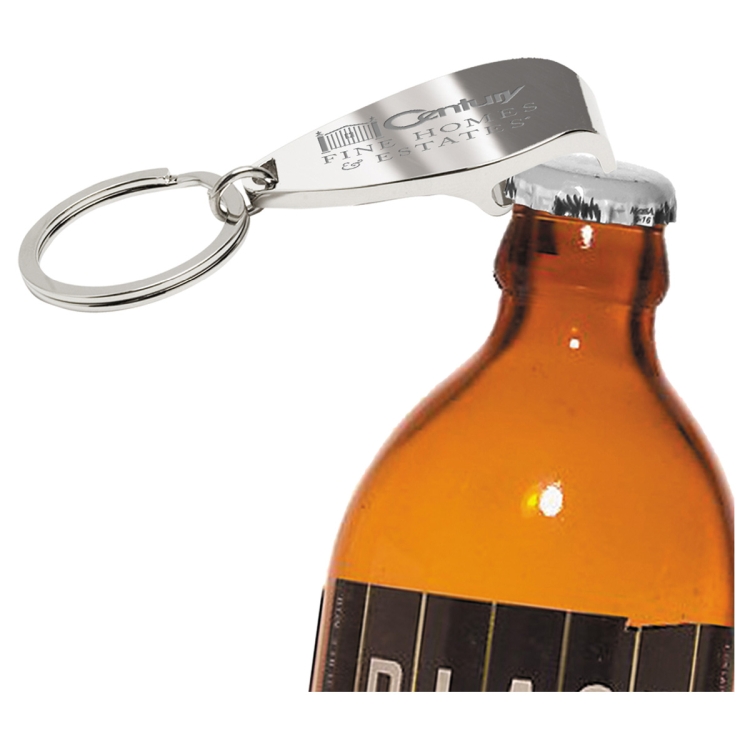 "Elite" Laser Engraved Metal Bottle Opener Keyholder 1