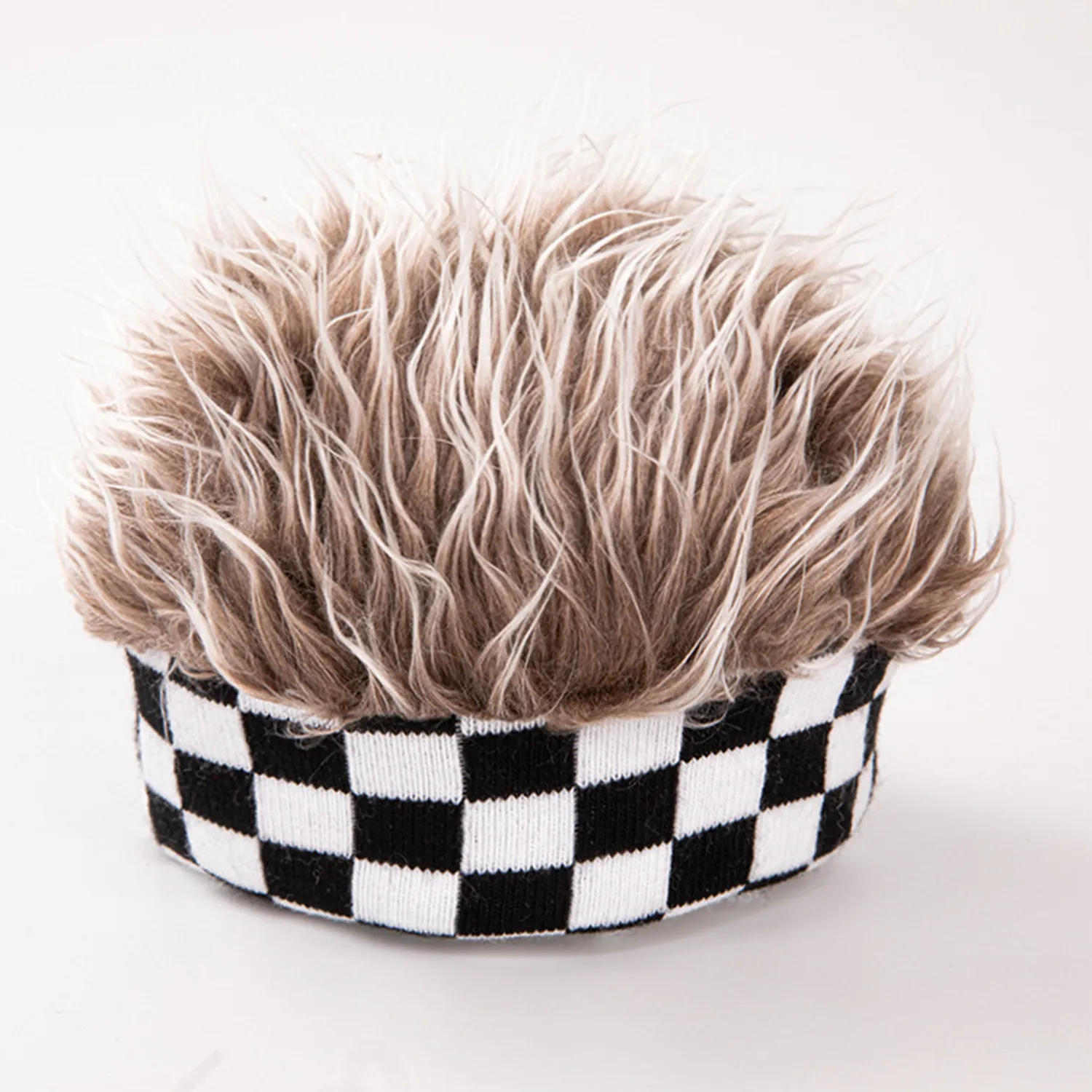 Stretch Hip Hop Hat With Wig And Headband 5