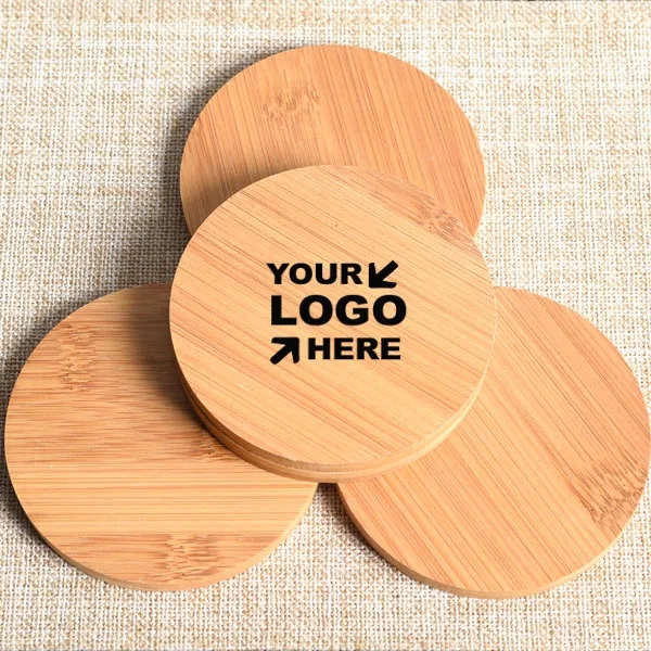 Round Bamboo Coasters 6