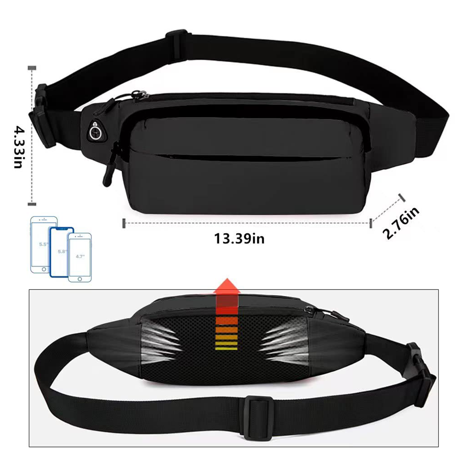 Running Belt Phone Fanny Pack 4