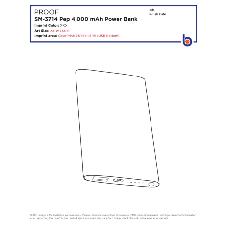 Pep 4000 mAh Power Bank 70