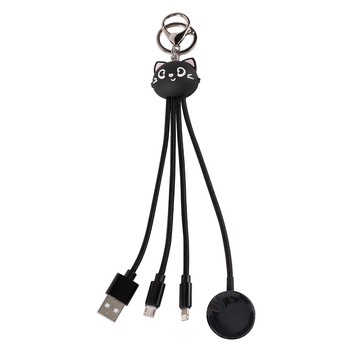 PVC Multi-Port Charging Cable with Apple Watch Wireless Charger - Stock & Custom PVC Options 7
