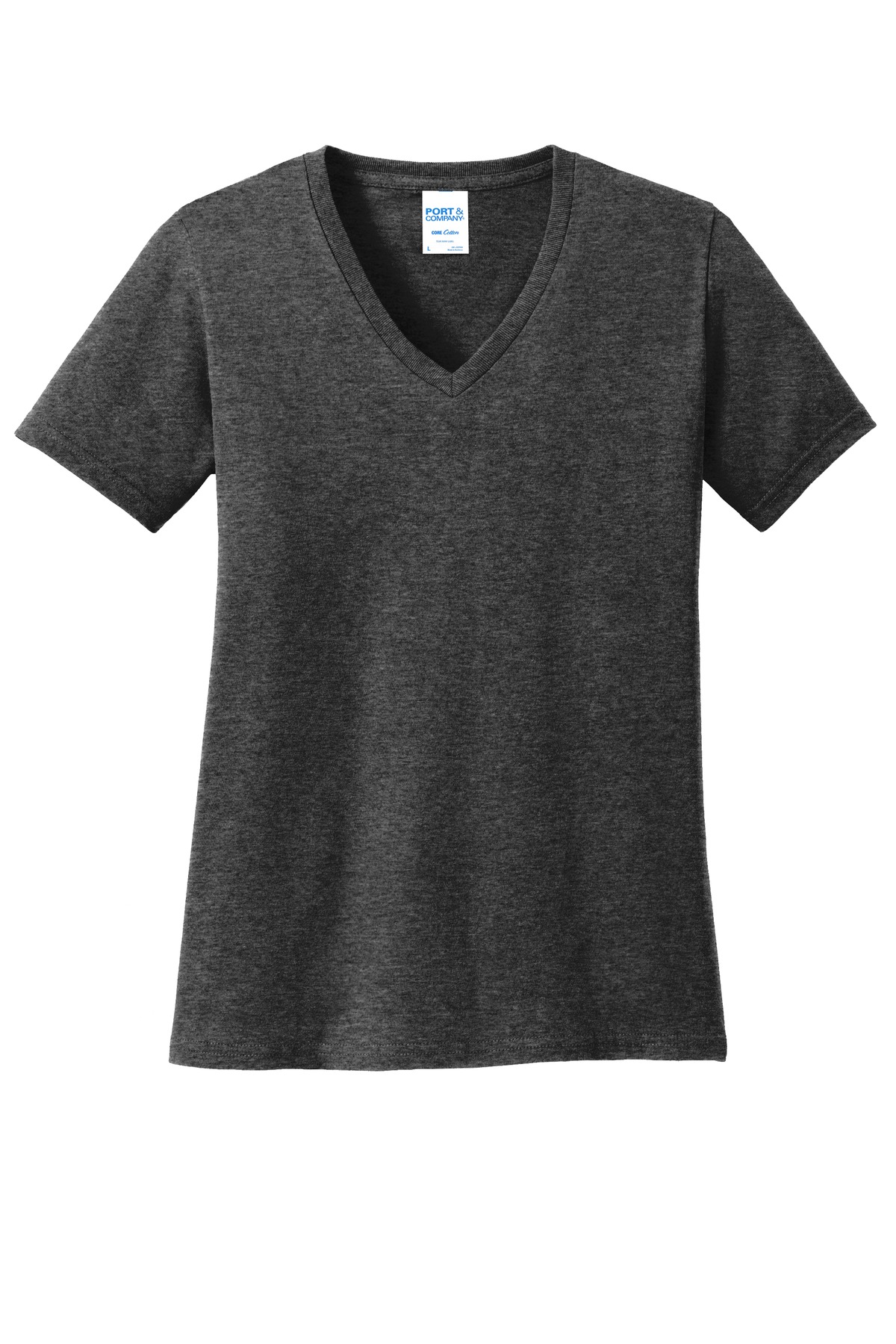 Port & Co Women's Core Cotton V-Neck Tee. LPC54V 65