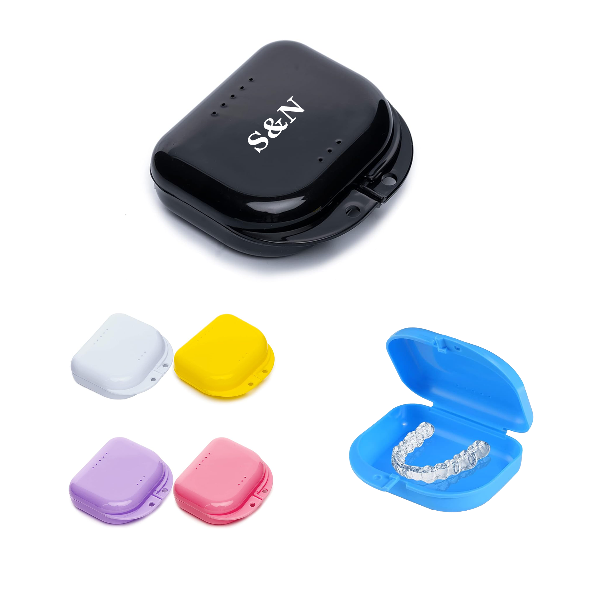 Portable Plastic Denture Box 3