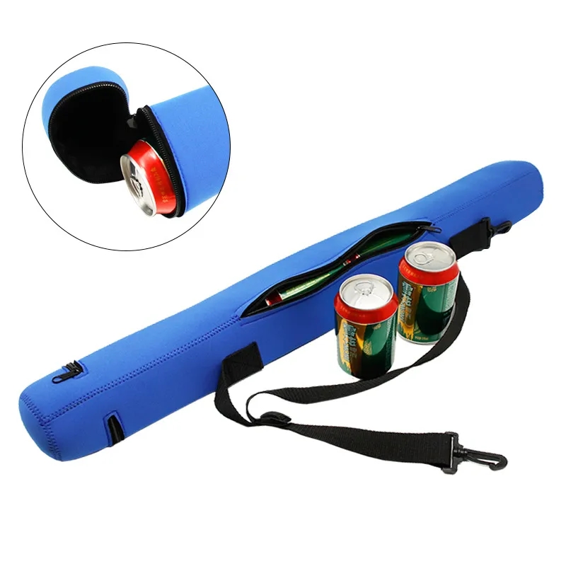 6 Can Neoprene Tube Cooler, custom koozie with logo imprint 1