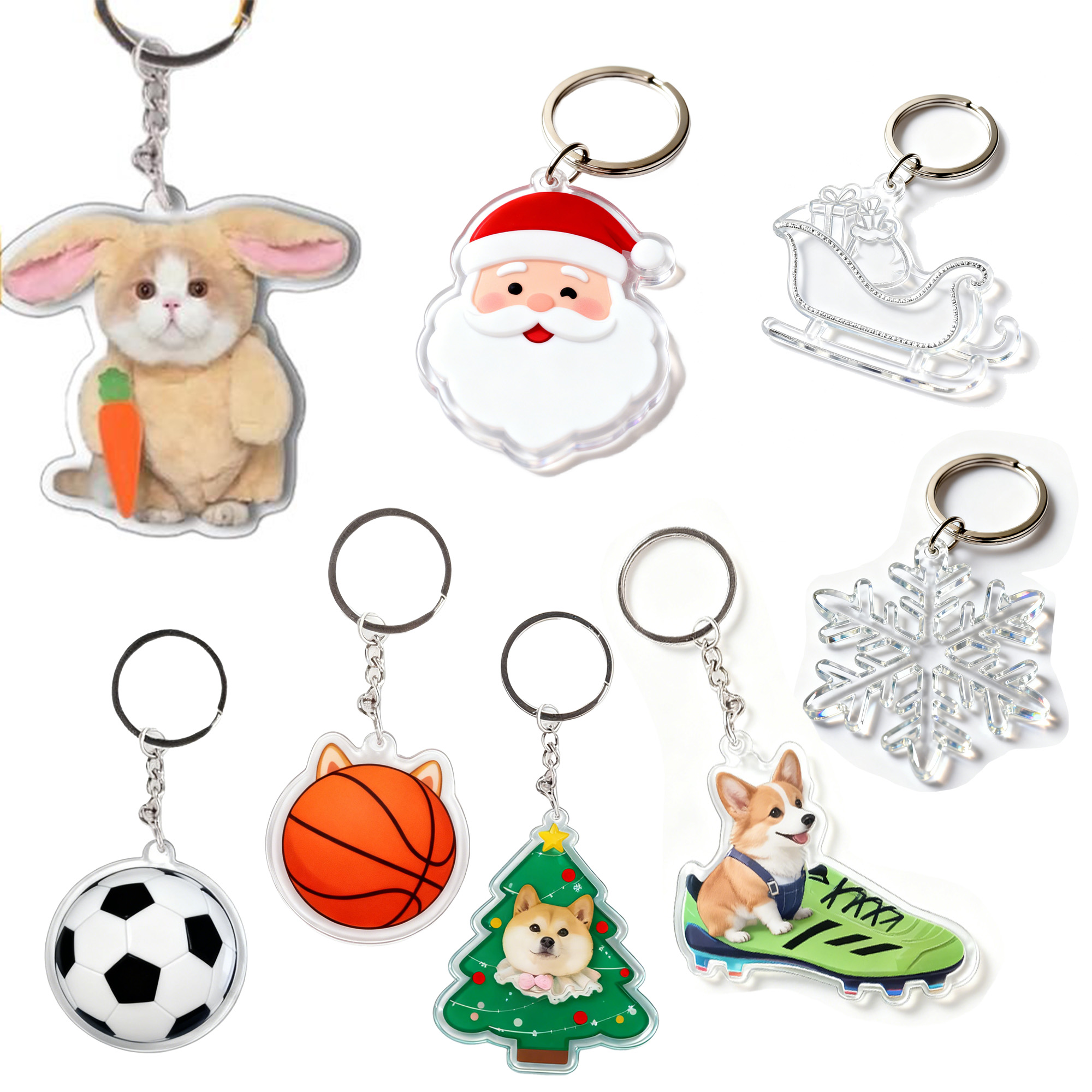 Personalized Design Acrylic Souvenir Keychain Pendant 2