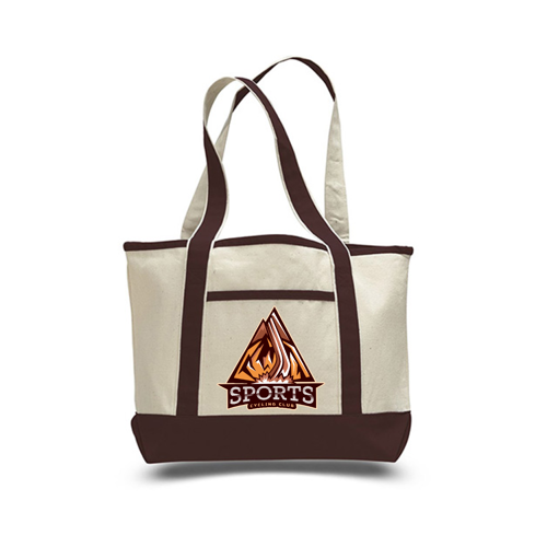 Sublimation 12 oz Poly Canvas Tote Bag - 18.5"W x 14.5"H x 2