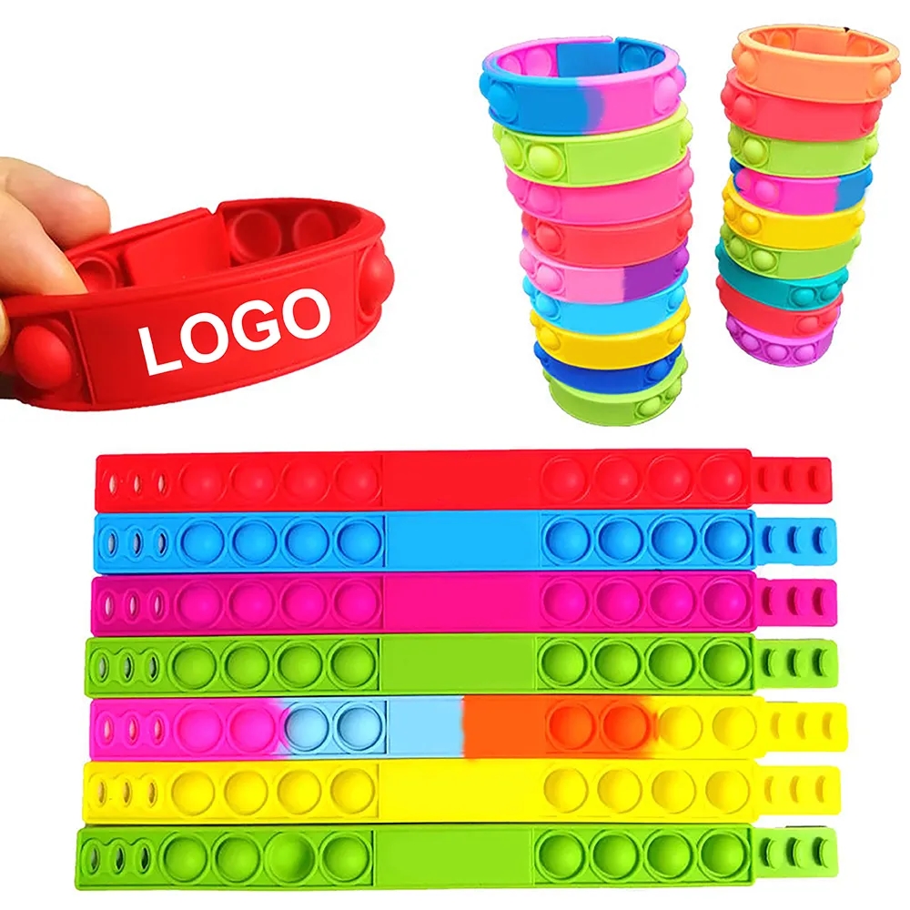 Silicone Push Pop Bracelet Fidget Toy 4