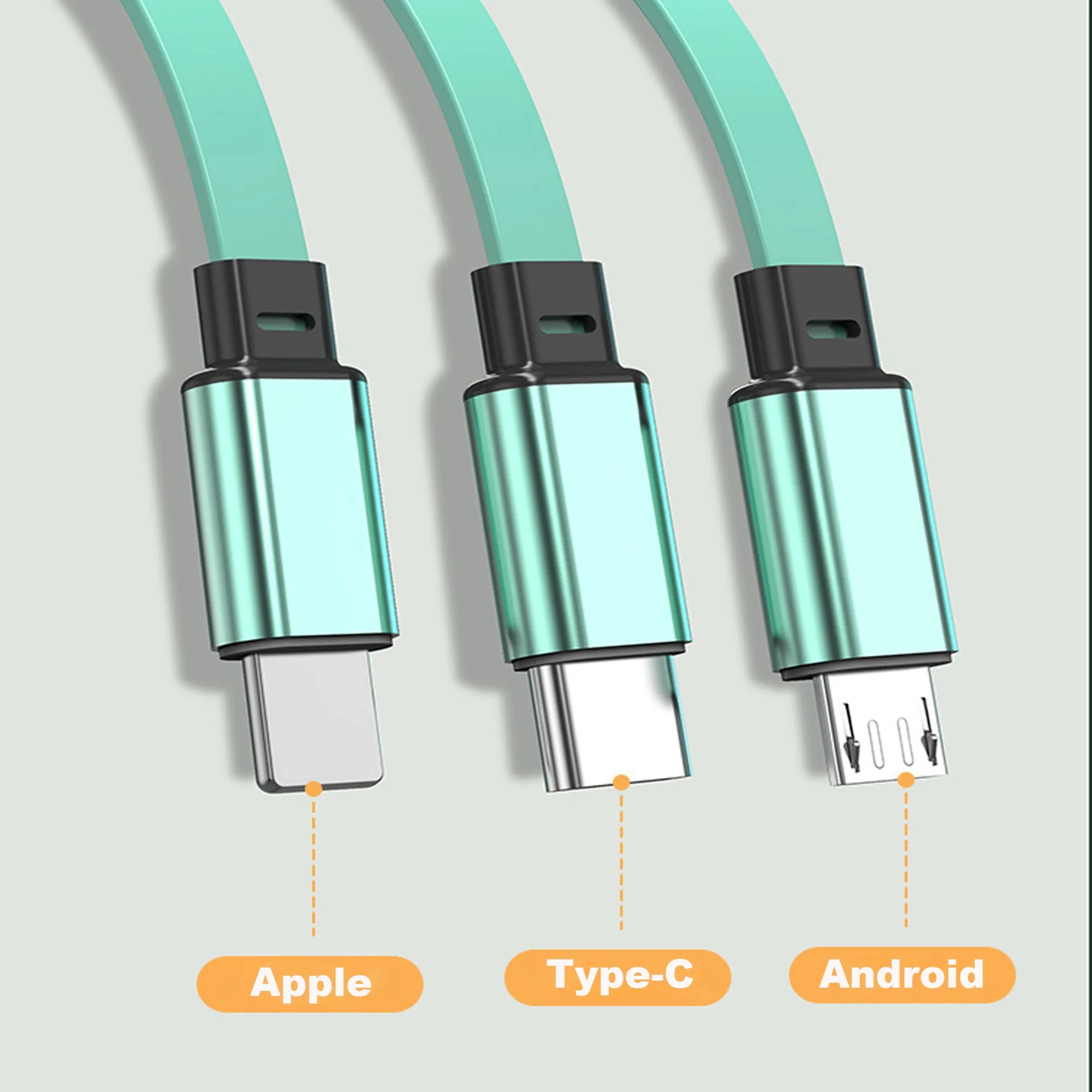 Retractable 3-In-1 Multi Charger Cable 6