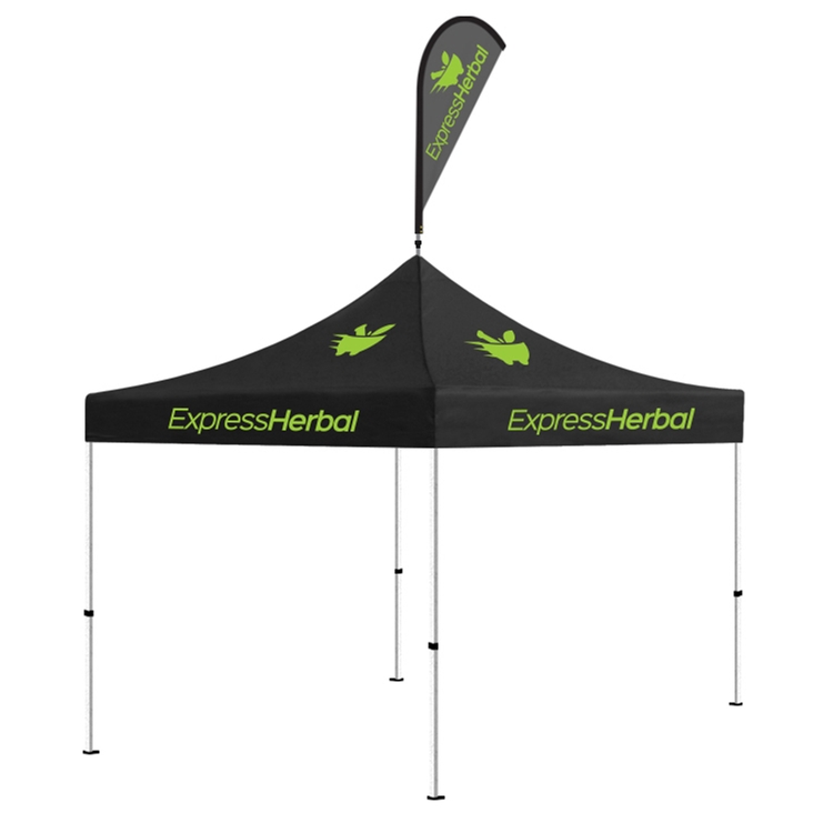1Plex™ 6' Flex Blade® Trade show flag addon and conversion 2