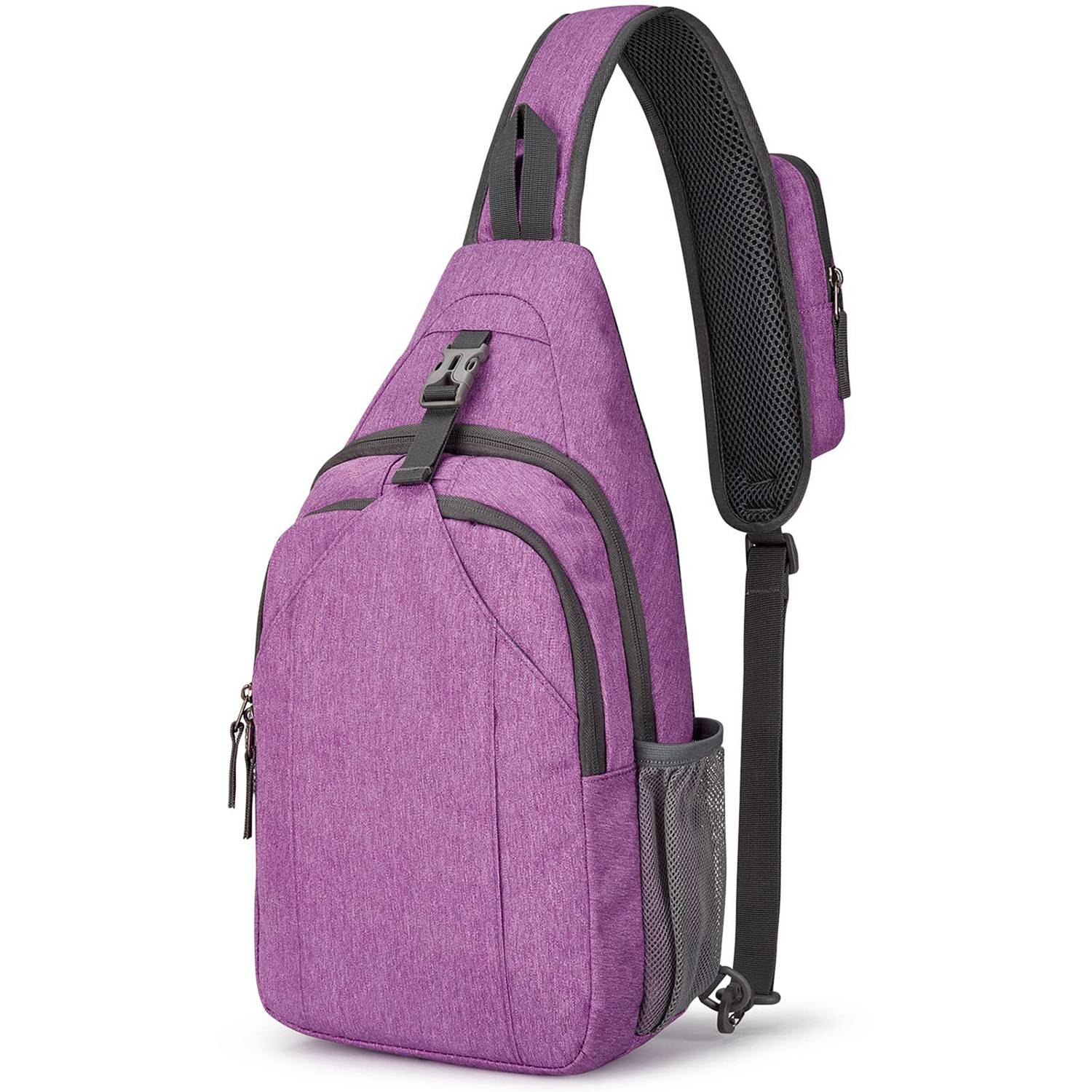 RFID Blocking Sling Backpack Crossbody Chest Bag for Hiking 7