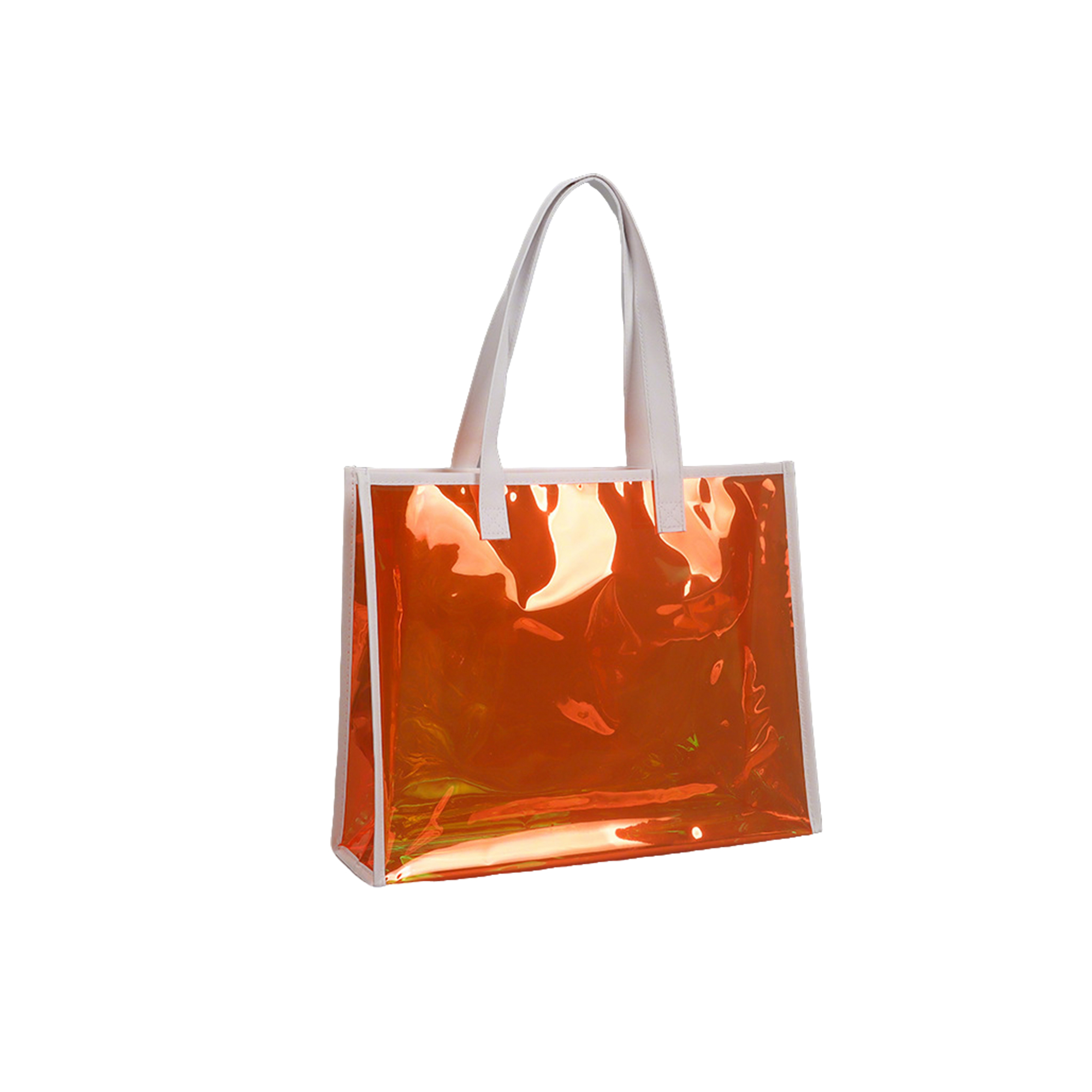 Polyvinyl Chloride Iridescent Tote, custom tote bag with logo imprint 8