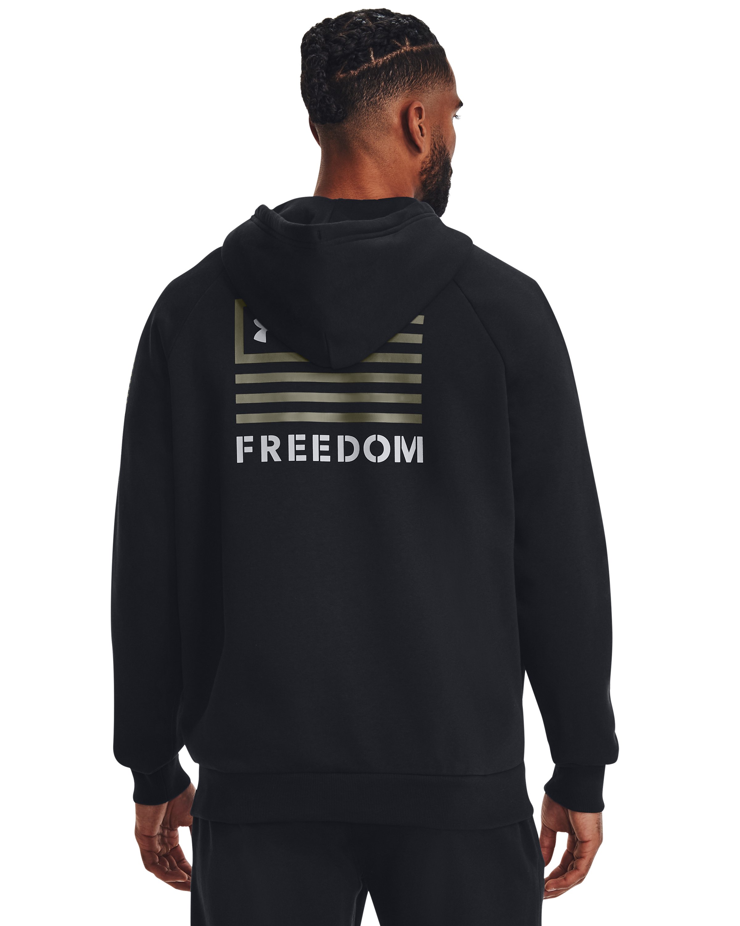 Men's UA Freedom Rival Fleece Full-Zip Hoodie, custom hoodie or sweatshirt with logo imprint 4
