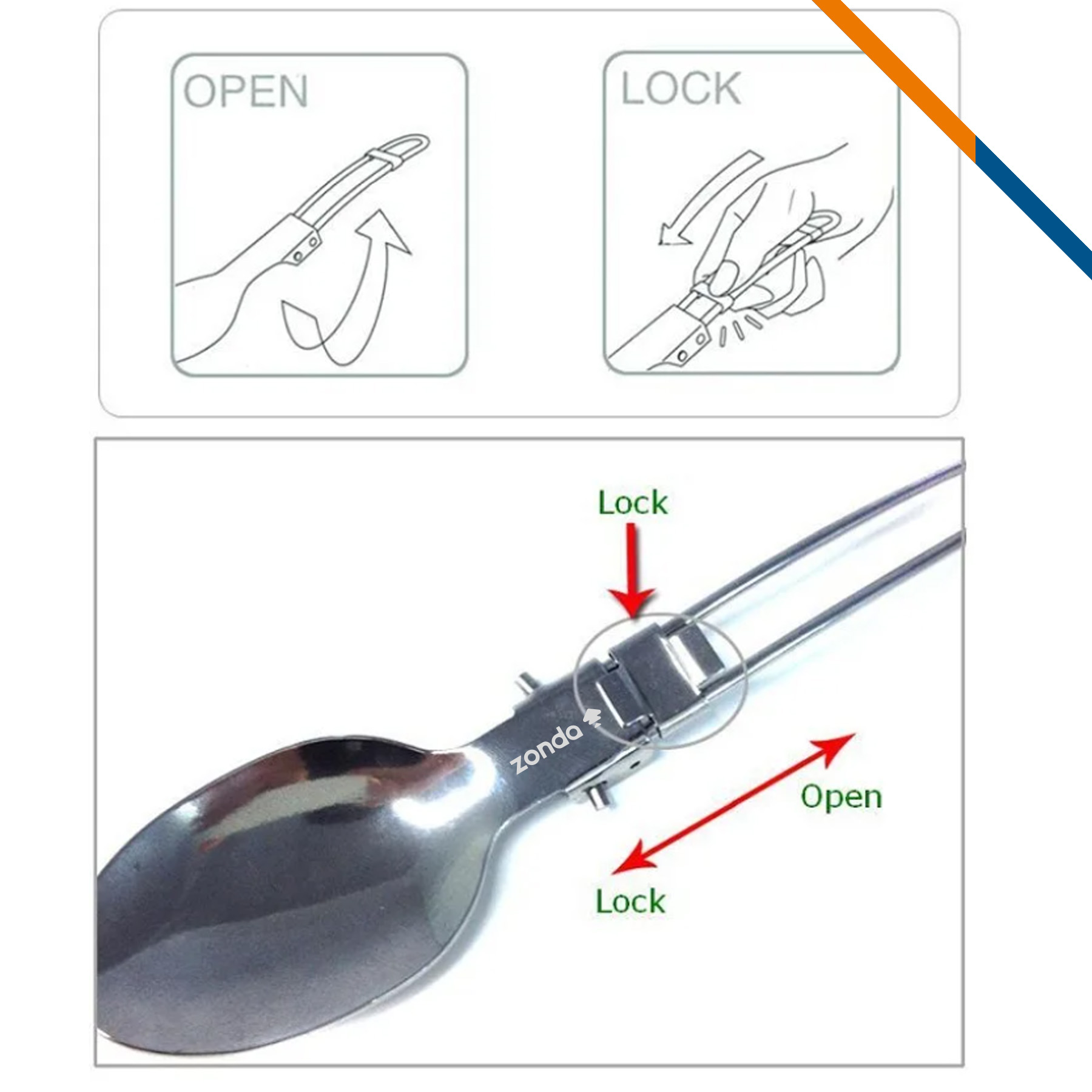 Samie Foldable Cutlery Set 3