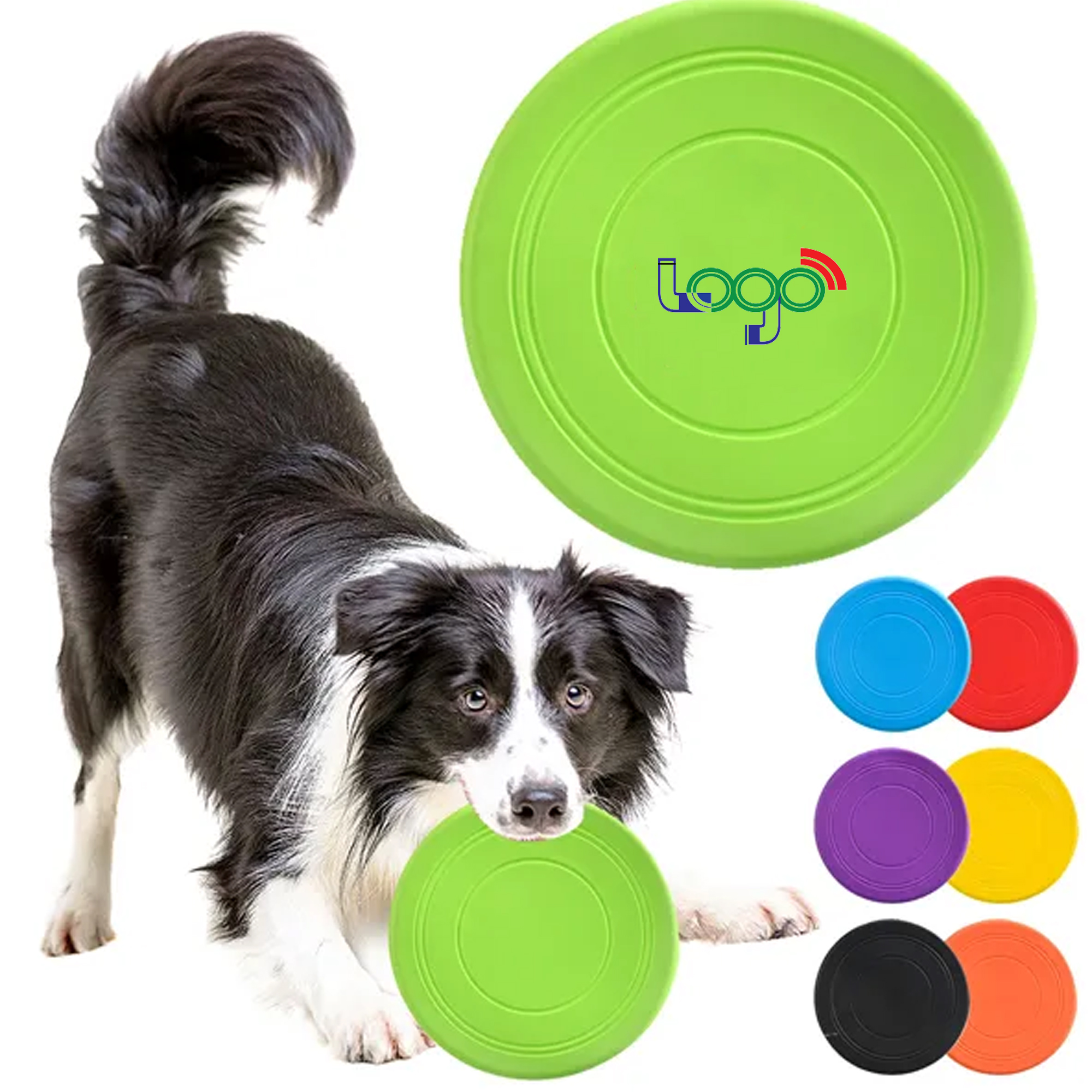 7" Soft Pet Flying Disc, Multiple Color Options 7