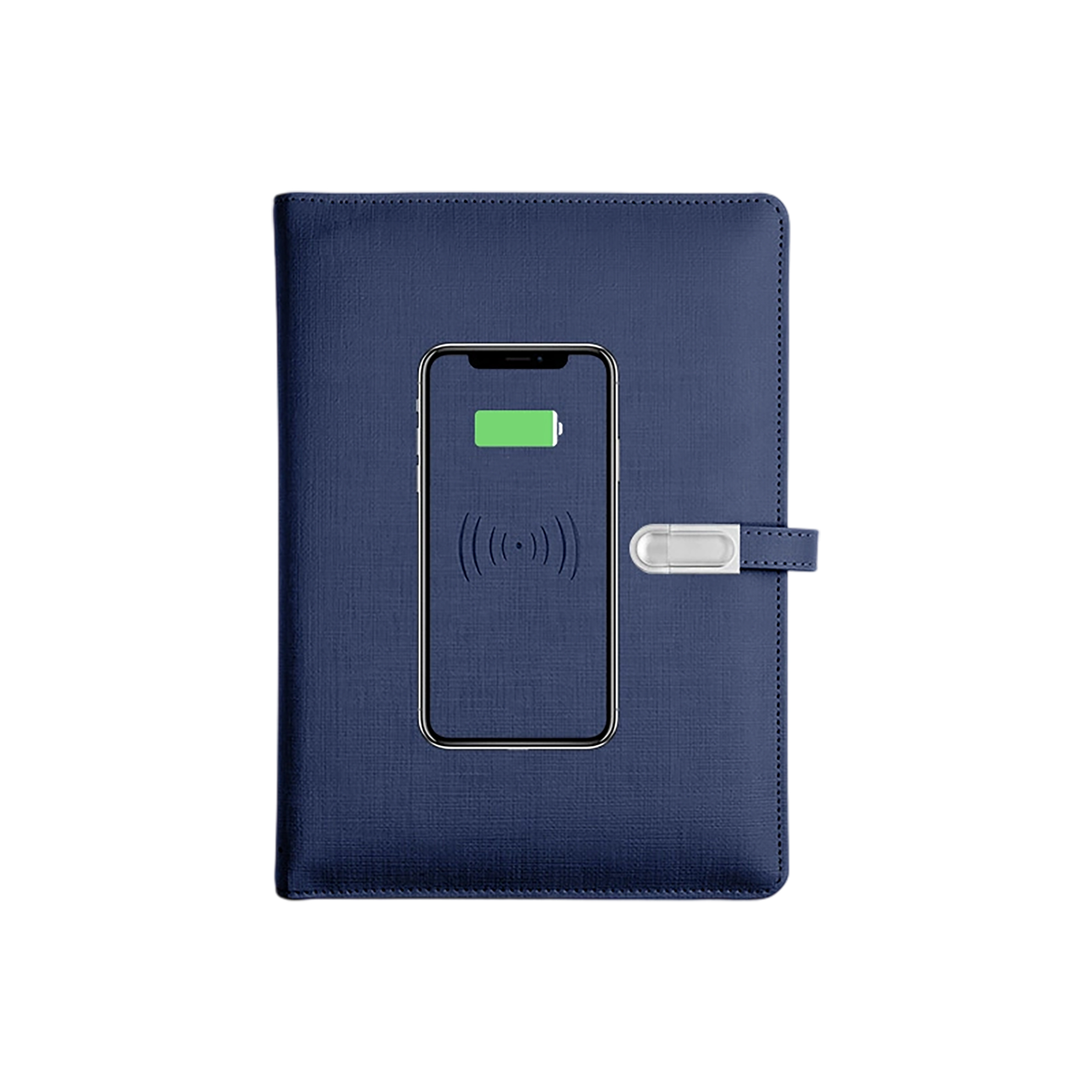 Wireless Charging Notepad with 10000mAh Battery and USB Drive 5