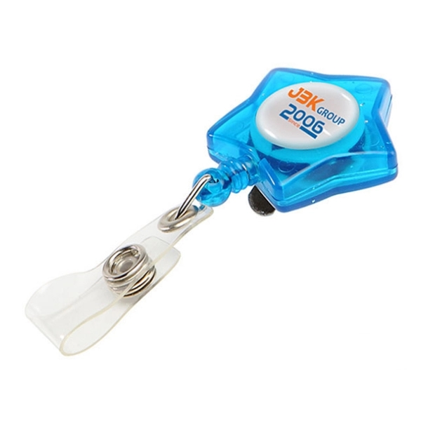 Star Shaped Retractable Badge Holder 4