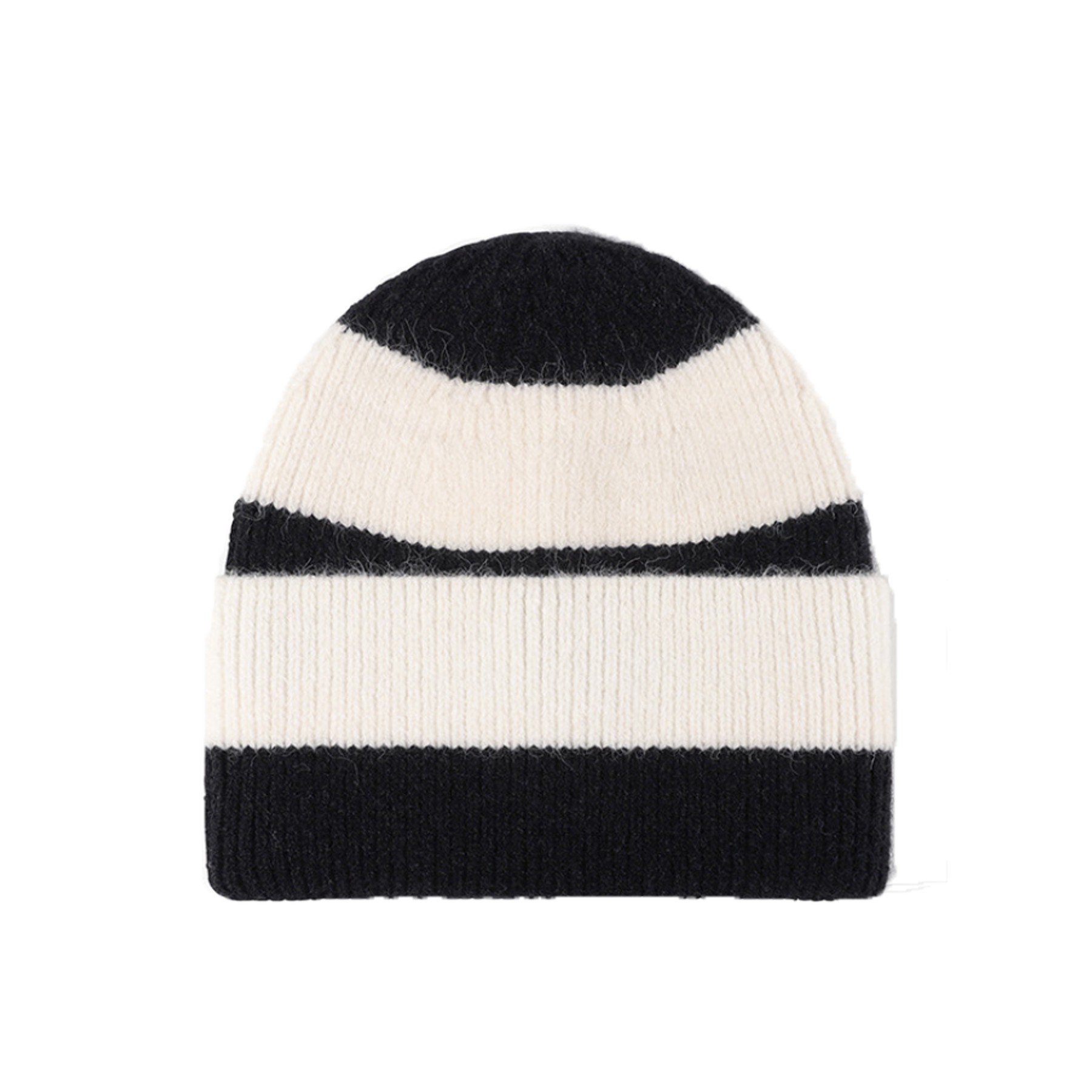 Warm Striped Knitted Beanie 7