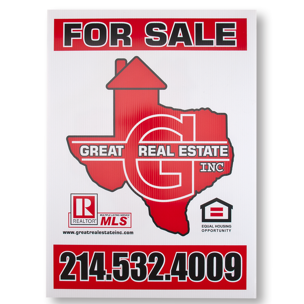 24" x 18" Yard Signs - Screen Printed 2