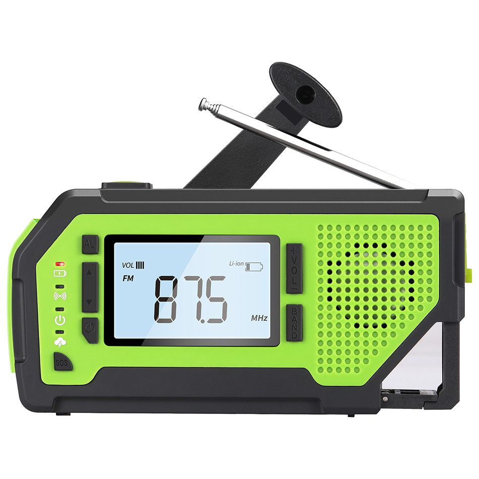 ResQ Emergency Weather Alert Radio – AM/FM/NOAA, 2000mAh Power Bank, Solar & Hand Crank 62
