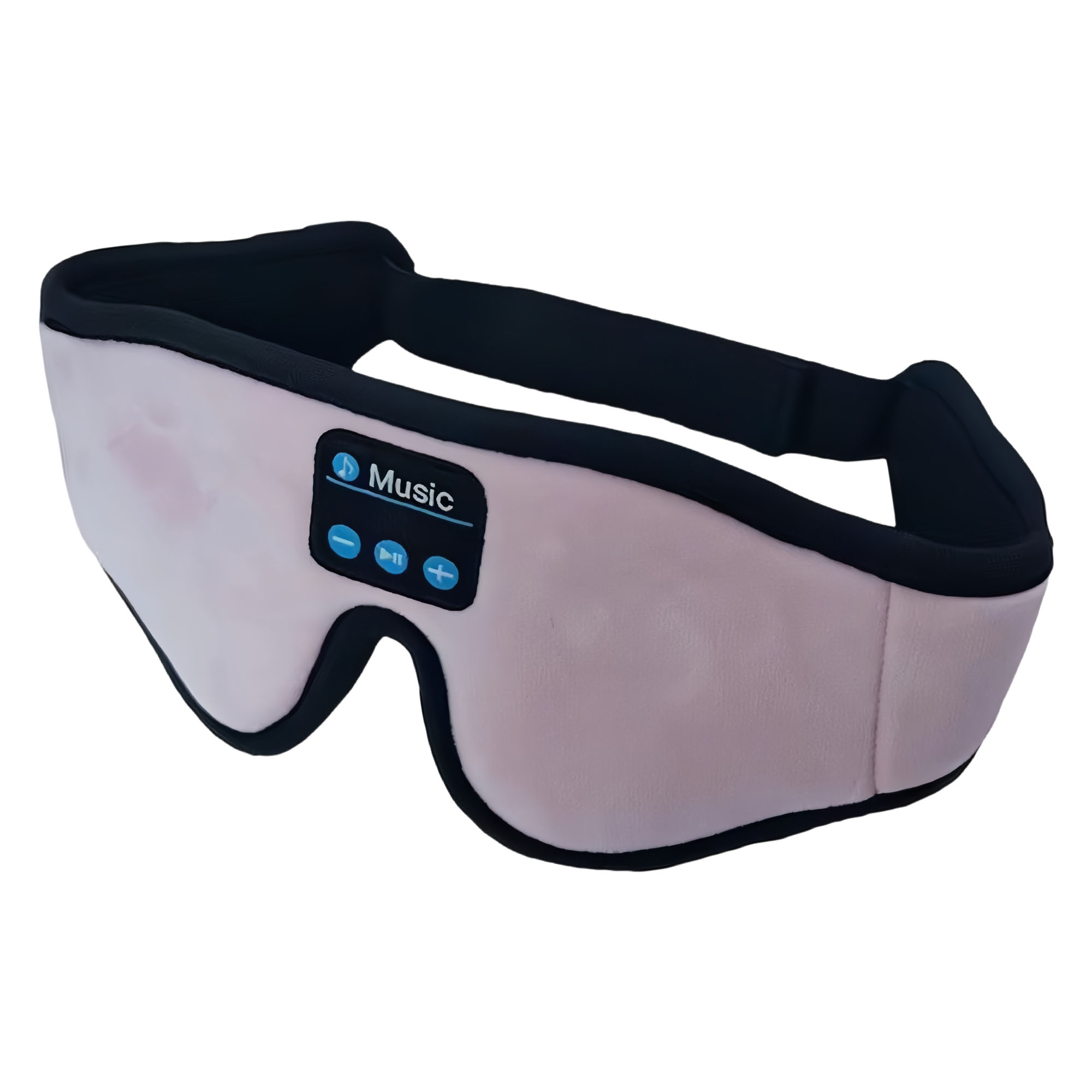 3D Black Sleep Eye Mask with Bluetooth 5.0 Wireless Headphones 3