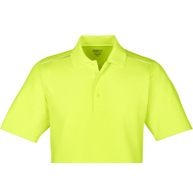 CORE365 Men's Radiant Performance Piqué Polo With Reflective Piping 1