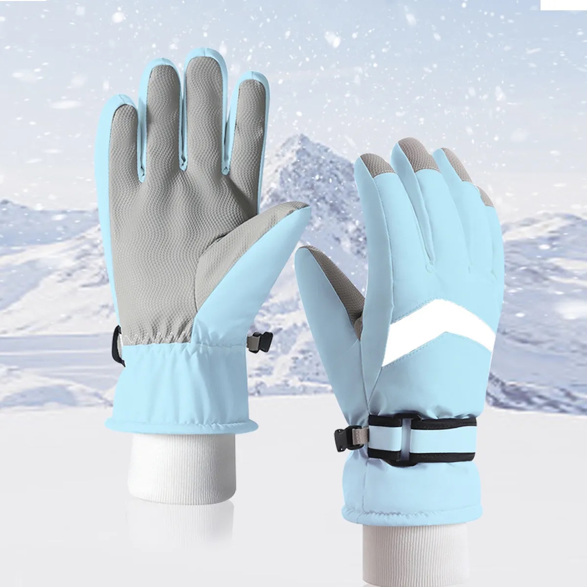 Insulated Water Resistant Ski Gloves With Touchscreen 6