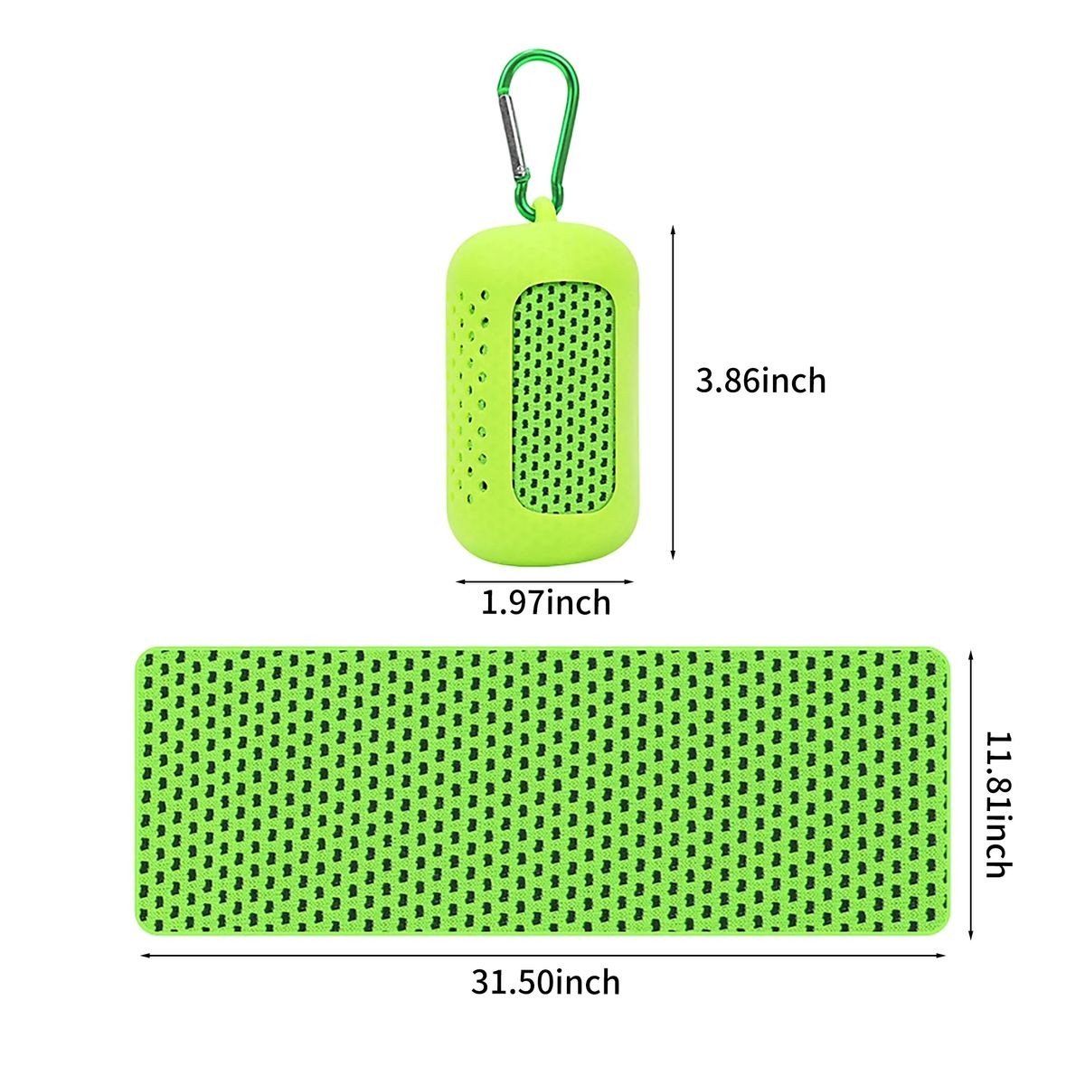 Polyester Workout Towel with Portable Silicone Pouch 10