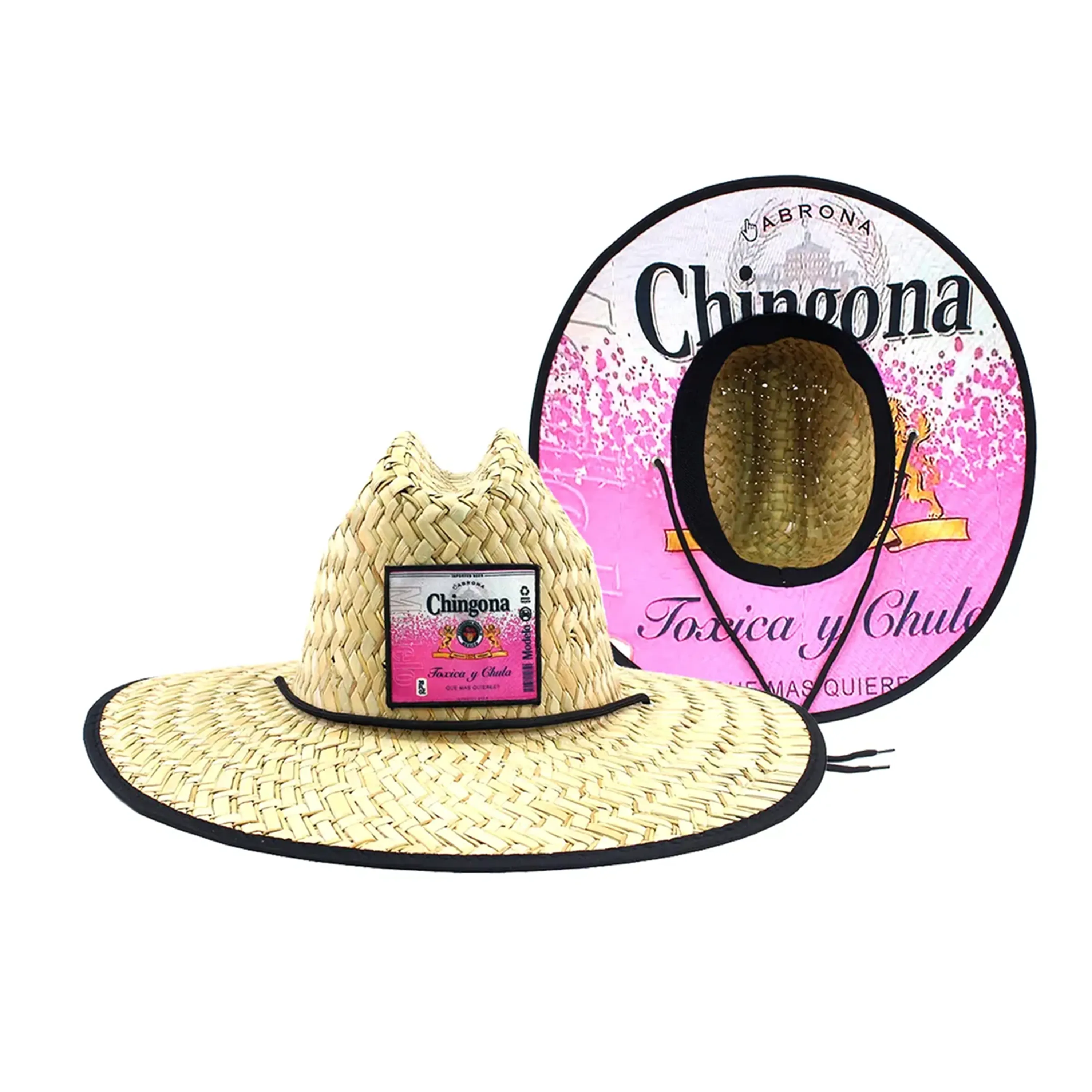 Embroidered Lifeguard Straw Hat 3