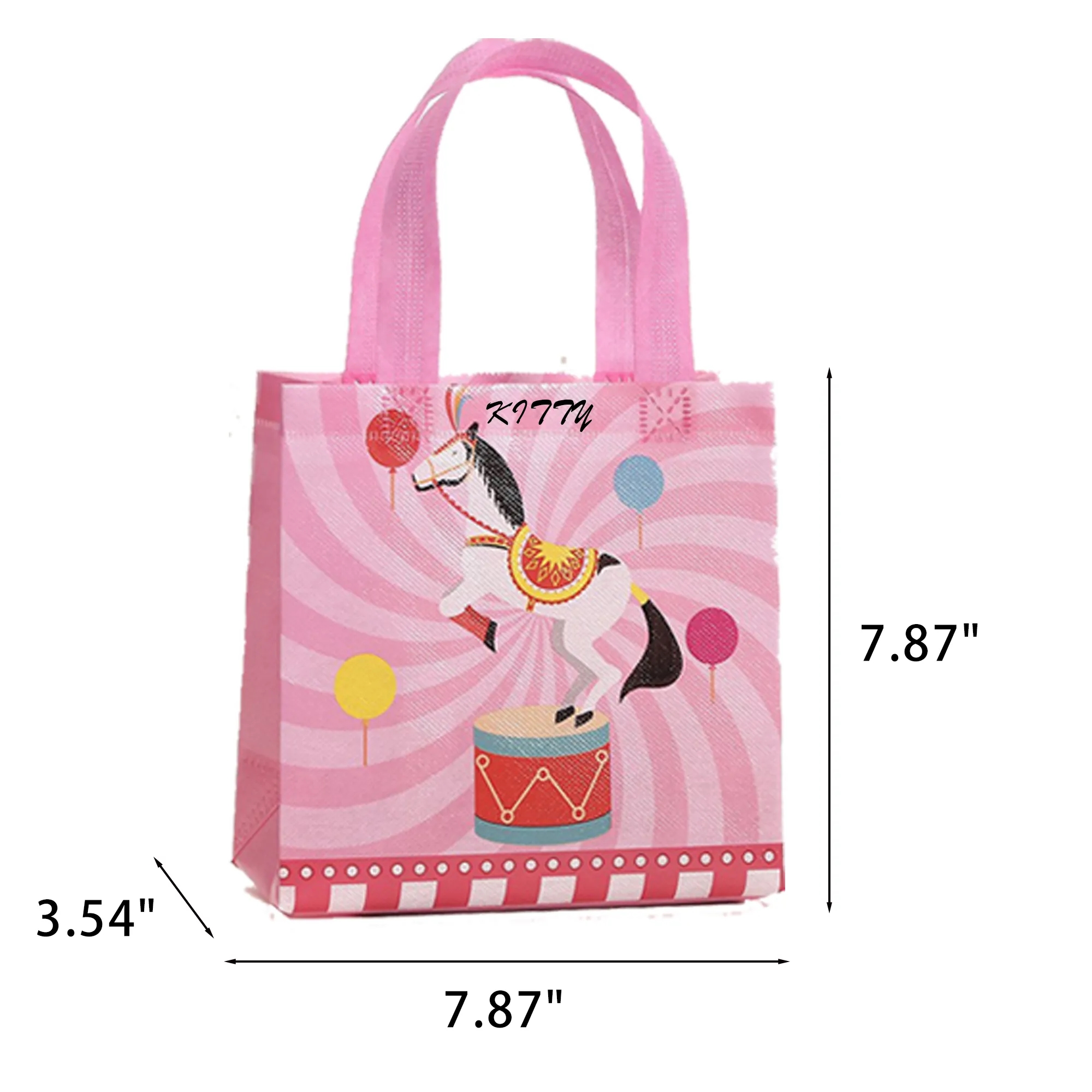 Children's Gift Tote Bag With Circus Print 6