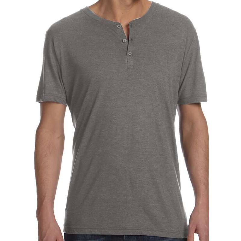 Bella Mens Triblend Short-Sleeve Henley 4
