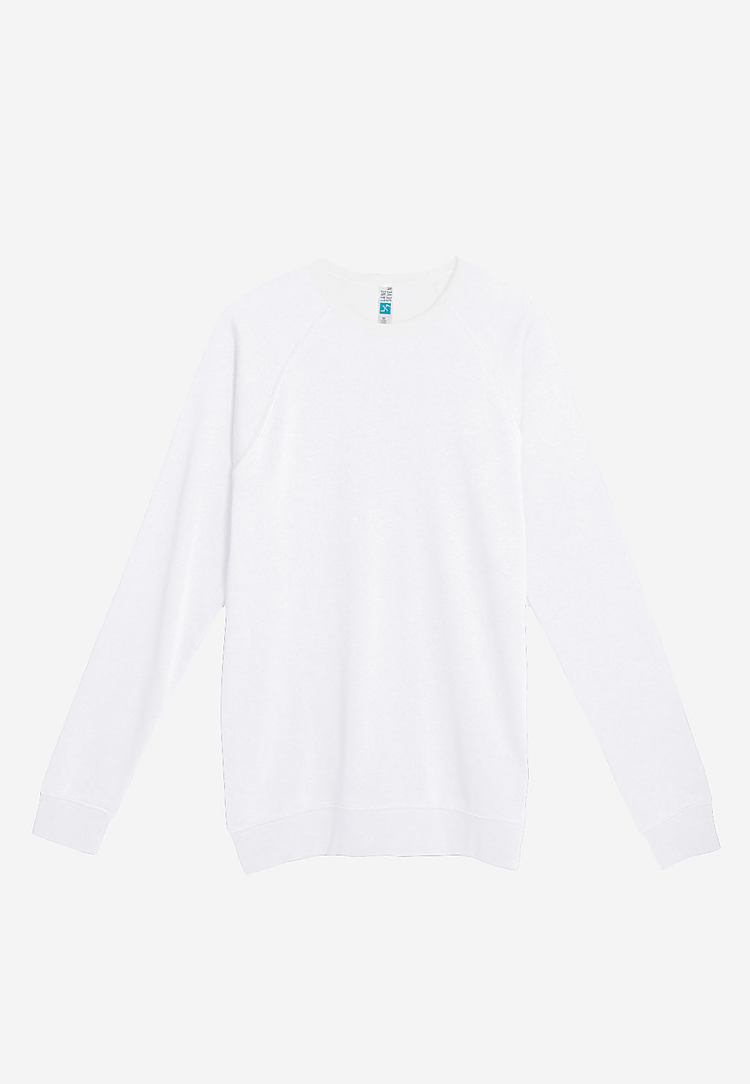 French Terry Raglan Crewneck, custom hoodie or sweatshirt with logo imprint 4
