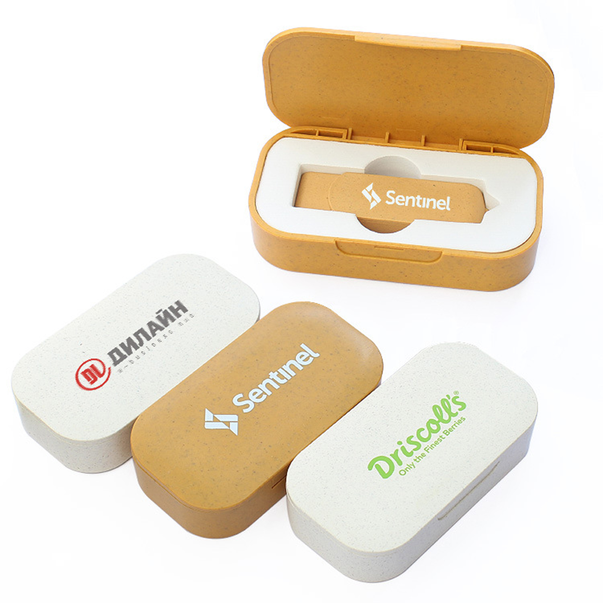64GB Eco Wheat Straw USB Drive Set 2