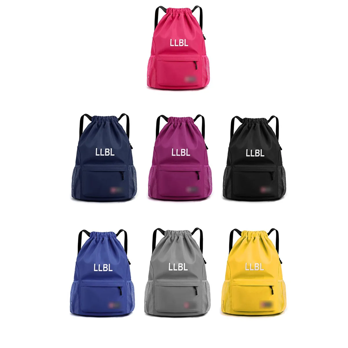 Drawstring Sports Waterproof Backpack All-Over Printing 3