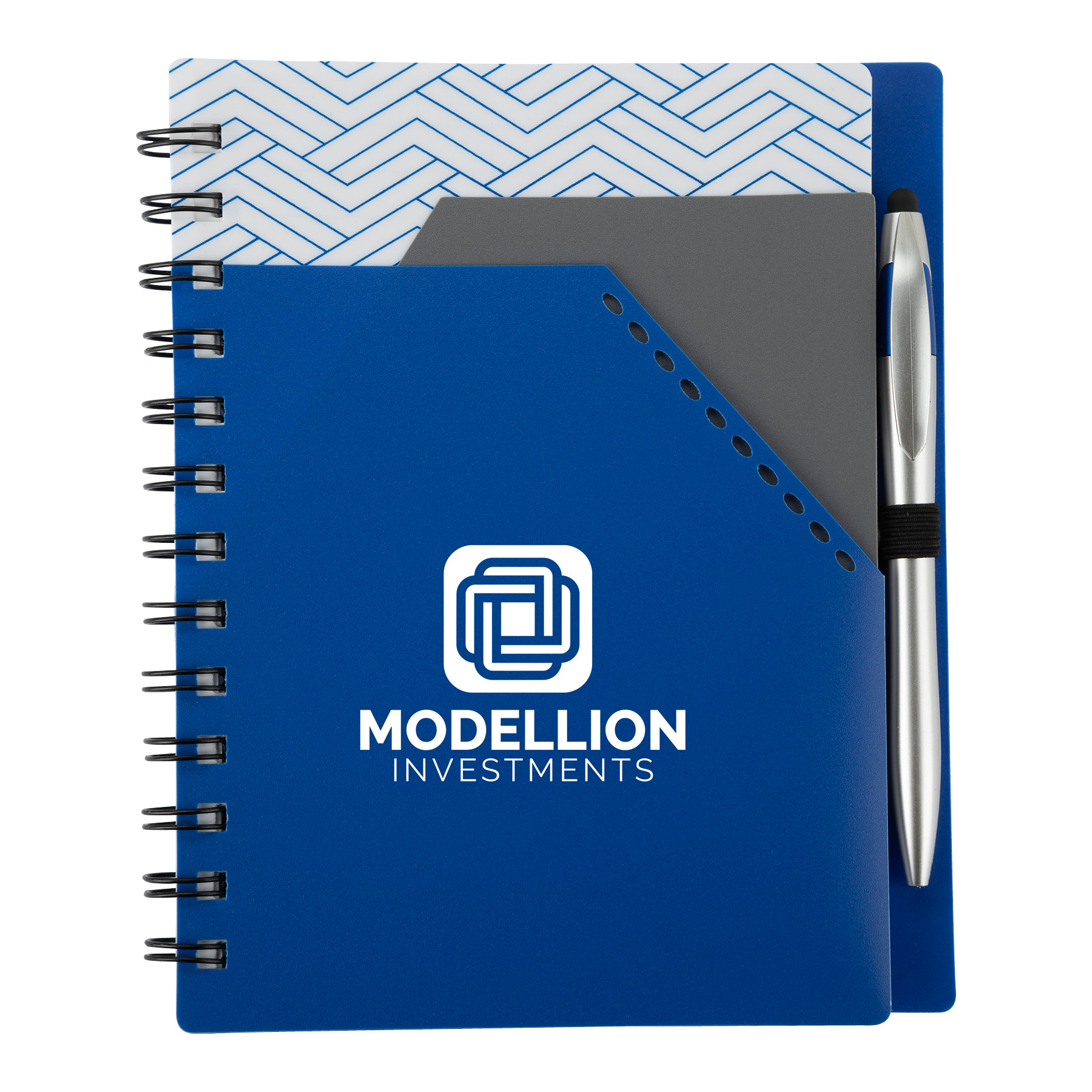 Trapezoid Junior Notebook w/  Stylus Pen 8