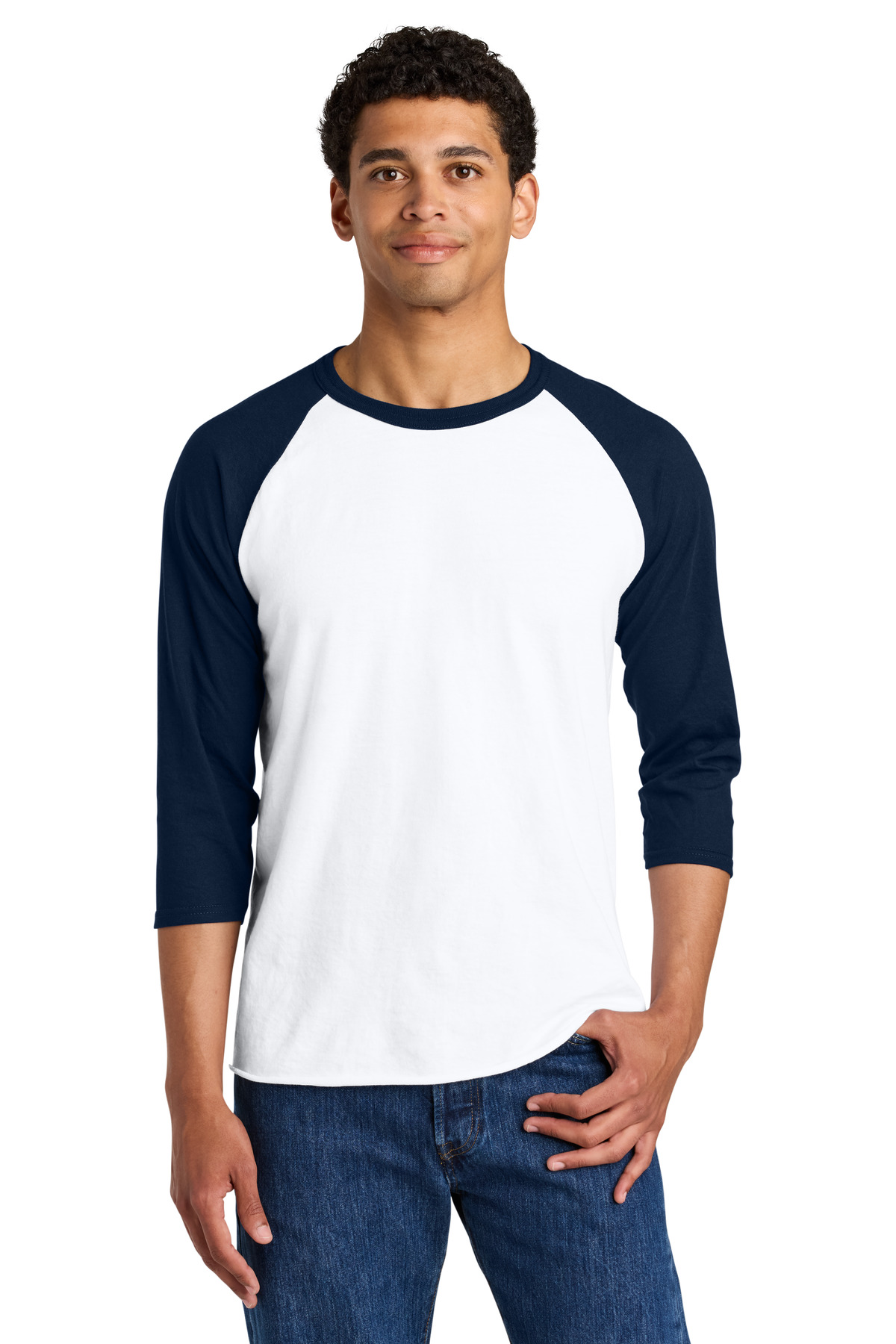 Jerzees Unisex Premium Blend Combed Ring Spun 3/4-Sleeve Raglan 560R 29