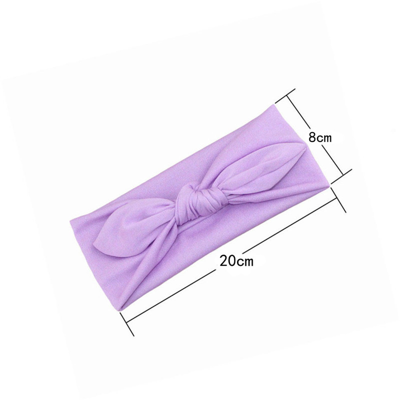 Head-wraps Hair Band Knotted Headband Rabbit Ears 4