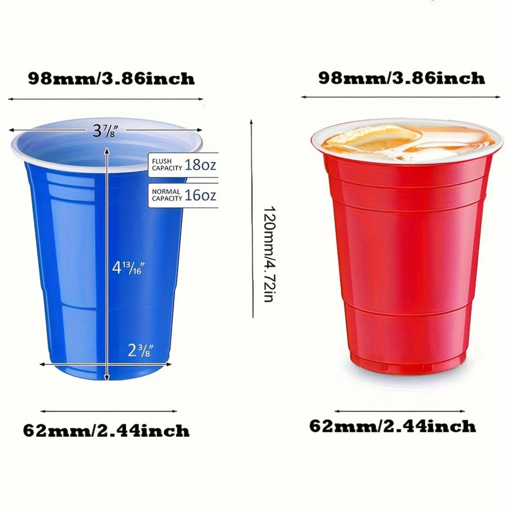16OZ Disposable Plastic Party Stadium Cup 5