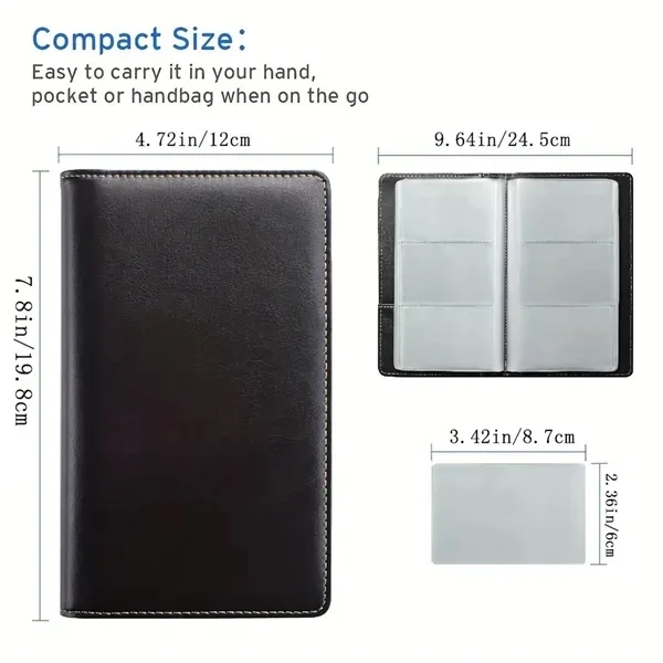 PU Leather Business Card Holder - Professional Organizer 1