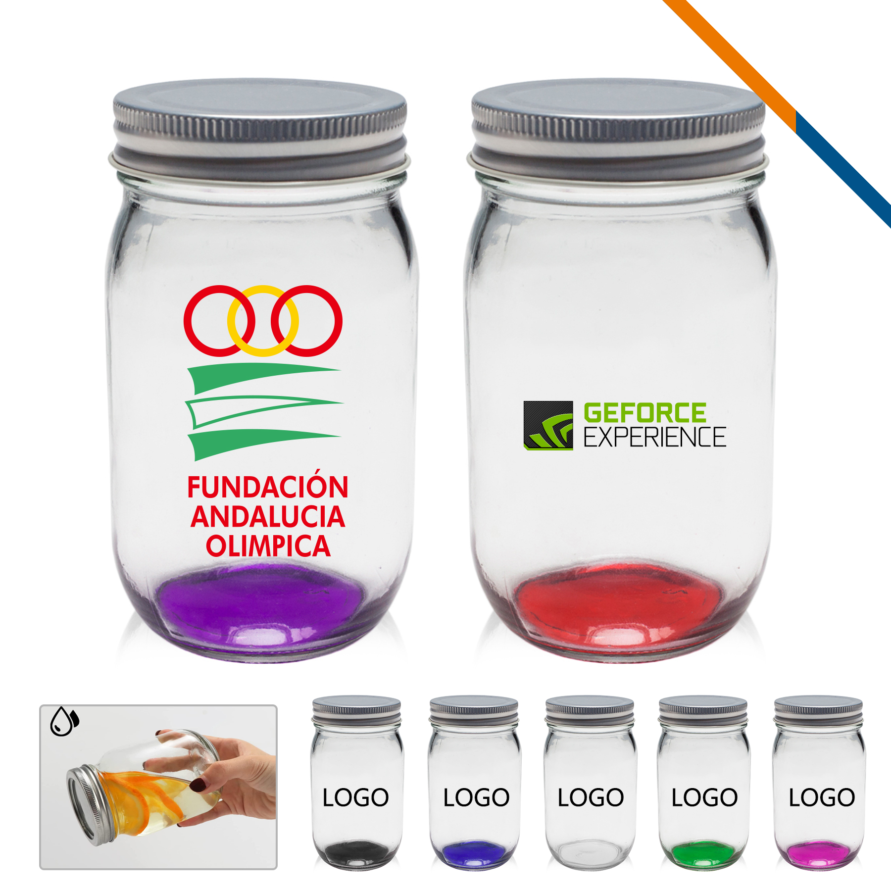 Stefan Mason Jars - 16 OZ. 4