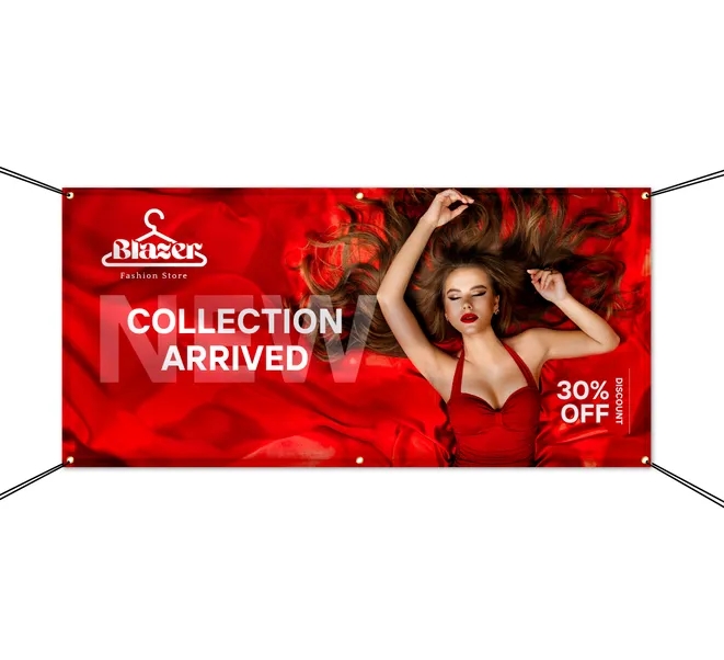 Custom Vinyl Banner - Single Sided Only (1Ft x 1Ft) 2