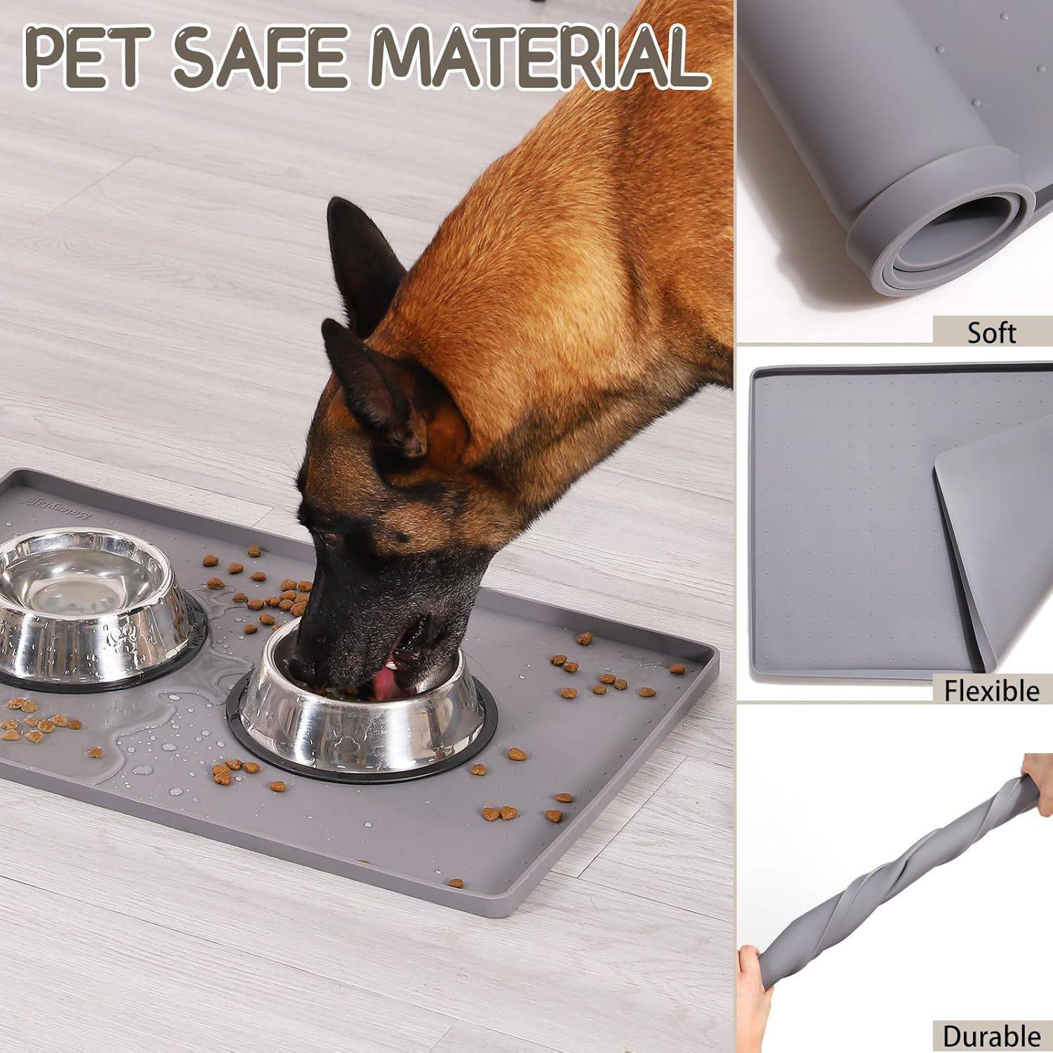 Waterproof Non-Slip Silicone Pet Feeding Mat 3