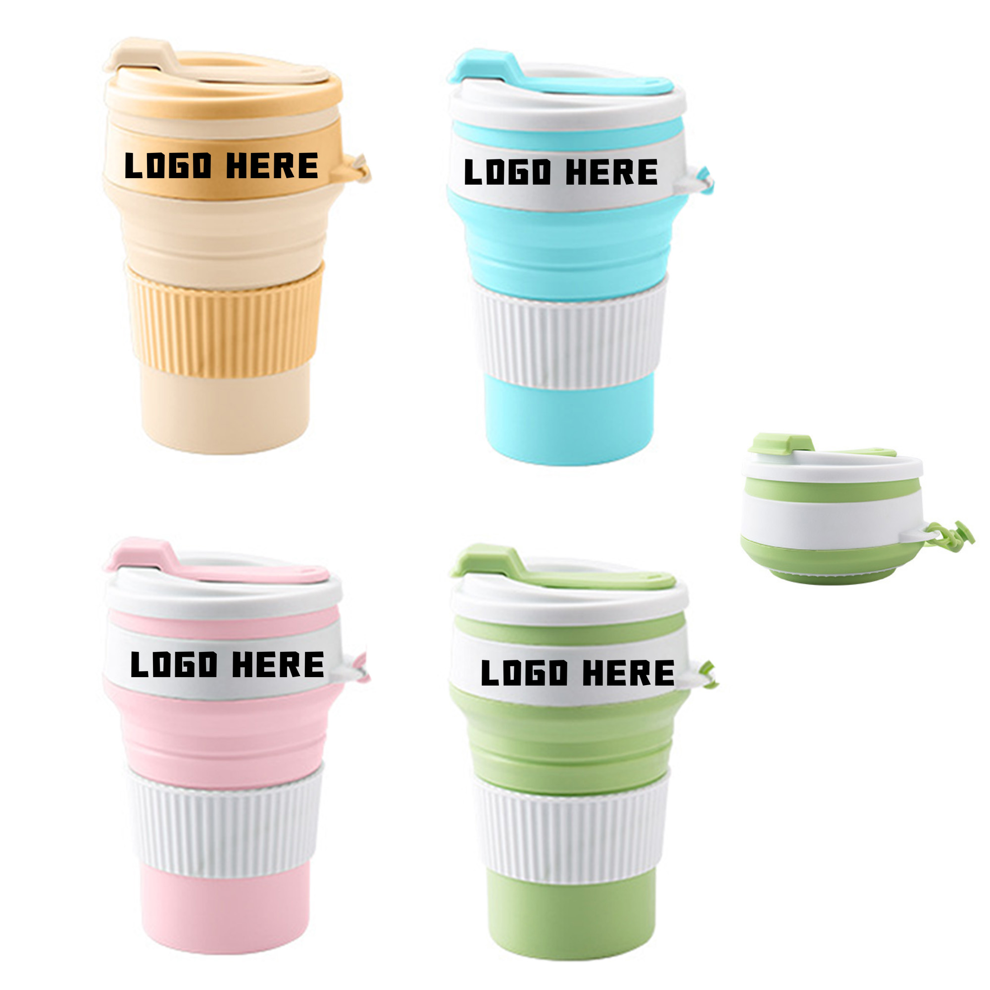 Portable Silicone Folding Water Bottle 3