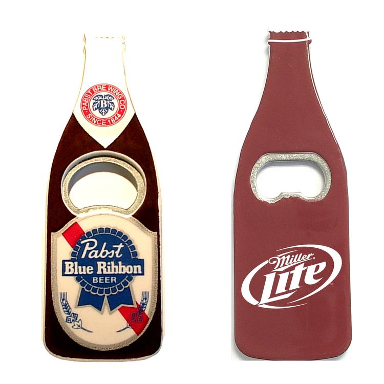 Jumbo size beer bottle shape magnetic bottle opener