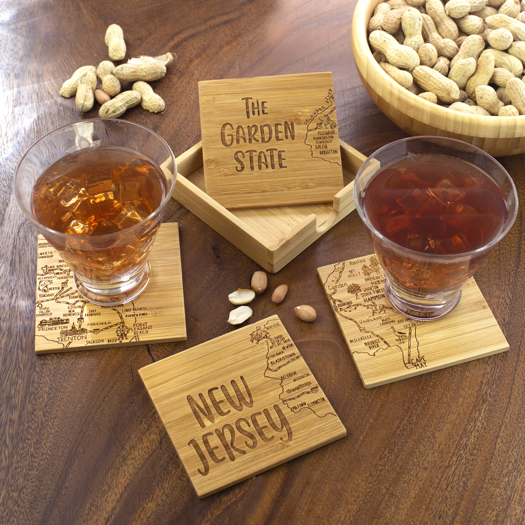 New Jersey Puzzle Coaster Set 6