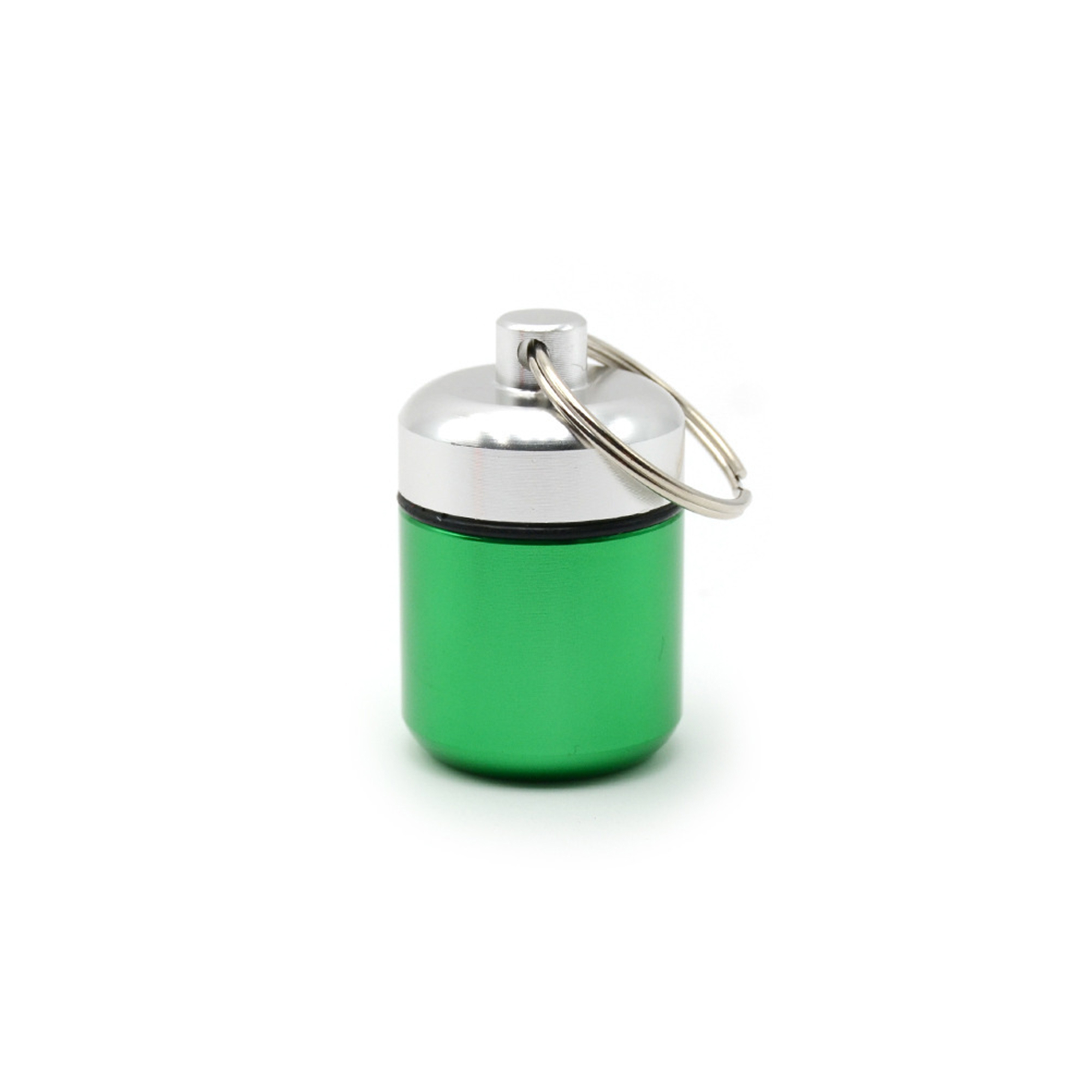 Aluminum Pill Case Keychain 1.7" x 1.1" 5